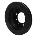 R1 03-08 Dodge Ram 2500 Front Left Drilled & Slotted Black Brake Rotor