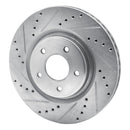 R1 14-19 Nissan X-Trail Front Drill & Slot Silver Rotors