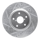 R1 15-21 Subaru Legacy Front & Rear Drilled & Slotted Silver Brake Rotor Set