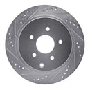 R1 03-19 Infiniti FX35 Front & Rear Drilled & Slotted Silver Brake Rotor Set