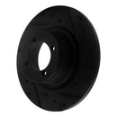 R1 67-76 BMW 1600 Front Right Drilled & Slotted Black Brake Rotor