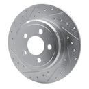 R1 05-23 Chrysler 300 Front & Rear Drilled & Slotted Silver Brake Rotor Set