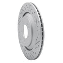 R1 19-25 Hyundai Veloster N Rear Right Drilled & Slotted Geo-Carbon Rotor