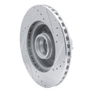 R1 87-90 Dodge DAKOTA RWD Front Left Drilled & Slotted Silver Brake Rotor