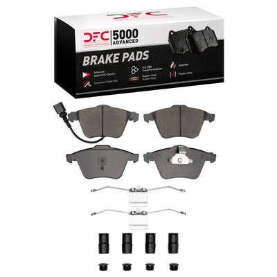 DFC 08-15 Audi S3 (Mexico) Front 5000 Advanced Low Metallic Brake Pads and Hardware Kit