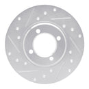R1 70-79 Toyota Carina Front Left Drilled & Slotted Silver Brake Rotor