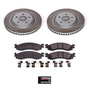 Power Stop 11-12 Ford Taurus Front and Rear Semi-Coated Rotor Kit