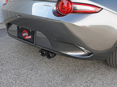 aFe Takeda 2-1/2in 304 SS Axle-Back Exhaust w/ Black Tip 16-19 Mazda Miata L4 2.0L