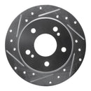 R1 94-96 Nissan 240SX Front & Rear Drilled & Slotted Silver Brake Rotor Set