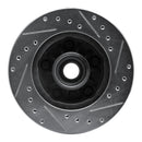 R1 95-97 Ford Ranger (USA/Canada) Front Left Drilled & Slotted Silver Brake Rotor