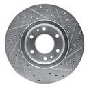R1 02-09 Buick Rainier Front Drilled & Slotted Silver Brake Rotor Set