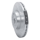 R1 01-03 Volkswagen EuroVan Front Right Drilled & Slotted Silver Brake Rotor