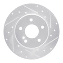 R1 96-09 Mercedes-Benz C230 Front & Rear Drilled & Slotted Silver Brake Rotor Set