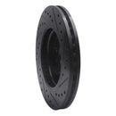 R1 11-23 Chevrolet Bolt EUV Front Right Drilled & Slotted Black Brake Rotor