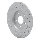 R1 12-20 Chrysler Town & Country Rear Right Drilled & Slotted Geo-Carbon Rotor
