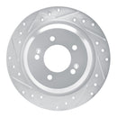 R1 21-25 Hyundai Tucson Front & Rear Drilled & Slotted Silver Brake Rotor Set