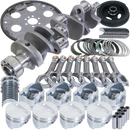 Eagle Chevy 350 1Pc 3.750in Crank 5.700in I-Beam Rods 4.060in Pistons 153 Tooth FP Balanced Assembly