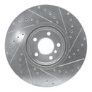 R1 08-19 BMW X6 Front & Rear Drilled & Slotted Silver Brake Rotor Set