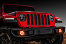 Oracle Jeep Wrangler JL/Gladiator JT LED Surface Mount Fog Light Halo Kit - Amber