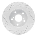 R1 11-16 Scion Tc Rear Right Drilled & Slotted Geo-Carbon Rotor