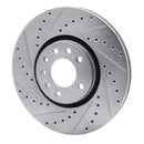 R1 03-11 Cadillac BLS (Mexico) Front Left Drilled & Slotted Silver Brake Rotor