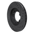 R1 86-06 Chevrolet Luv Pickup (Mexico) Front Left Drilled & Slotted Black Brake Rotor