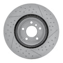 DFC 12-20 BMW M235I xDrive Rear Brake Rotor - Dimpled and Slotted