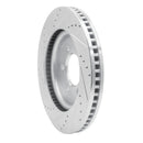 R1 21-25 Ford F-150 RWD Front Right Drilled & Slotted Silver Brake Rotor