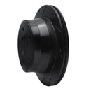 R1 97-05 Chevrolet Blazer Rear Left Drilled & Slotted Black Brake Rotor