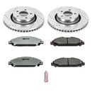Power Stop 15-17 Ford Mustang Front & Rear Z26 Street Warrior Brake Kit w/Calipers