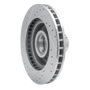 R1 93-95 Chevrolet G10 Front Right Drilled & Slotted Silver Brake Rotor