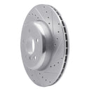 R1 13-21 BMW 230I xDrive Rear Right Drilled & Slotted Silver Brake Rotor