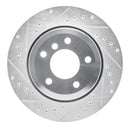 R1 06-10 BMW 528xi Front & Rear Drilled & Slotted Silver Brake Rotor Set