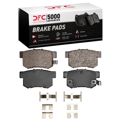 DFC 97-02 Acura CL Rear 5000 Advanced Ceramic Brake Pads and Hardware Kit
