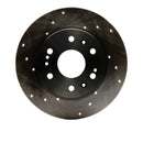 R1 05-20 Cadillac XTS Front Drilled & Slotted Black Brake Rotor Set
