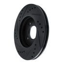 R1 11-19 Ford Fiesta (USA/Canada) Front Right Drilled & Slotted Black Brake Rotor