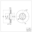 DFC 10-16 Volvo XC60 Front GeoSPEC Coated Rotor