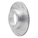 R1 1986-95 Toyota Pickup Front Drill & Slot Silver Rotors