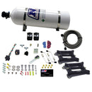 Nitrous Express Dual Holley/Gasoline Nitrous Kit (100-500HP) w/15lb Bottle