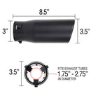 Spectre Exhaust Tip 3-1/2in. OD / Slant - Black