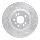 R1 06-12 Mercedes-Benz ML320 Front Drilled & Slotted Silver Brake Rotor Set