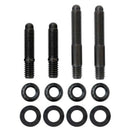 Moroso 2PC 5/16in-24 x 1.625in & 2 PC 5/16in-24 X 2.0in Long 12-Point Nuts Carb Stud Kit w/Bracket