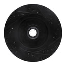 R1 69-96 Buick Riviera Front Left Drilled & Slotted Black Brake Rotor
