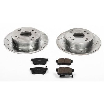 Power Stop 91-97 Honda Accord Rear Z23 Evolution Sport Brake Kit w/Calipers