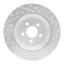 R1 15-20 Ford Edge Front & Rear Drilled & Slotted Silver Brake Rotor Set
