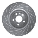 R1 04-09 Audi S4 Front & Rear Drilled & Slotted Silver Brake Rotor Set