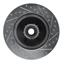 R1 76-81 Chrysler Newport Front Left Drilled & Slotted Silver Brake Rotor