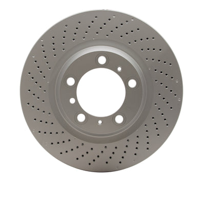 DFC 07-13 Porsche 911 Left Rear Drilled GeoSPEC Coated Rotor
