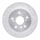 R1 92-03 Lexus RX300 Rear Right Drilled & Slotted Silver Brake Rotor