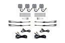 Diode Dyamics Rock Light - Red/White - M8 Add-On 4-Pack